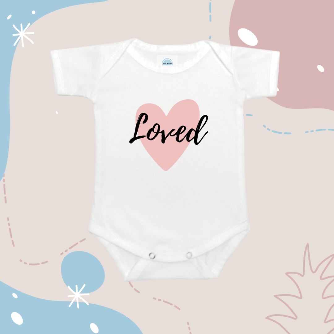 Baby Onesie Romper "Loved" - TinyPrints