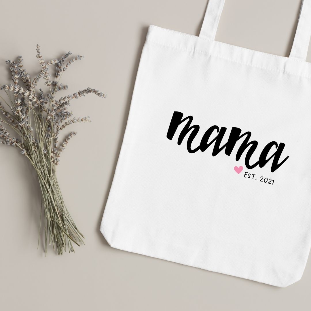 Canvas Tote Bag "Mama" - TinyPrints