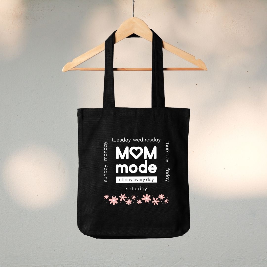 Canvas Tote Bag "Mom Mode" - TinyPrints