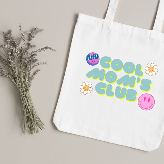 Canvas Tote Bag "Cool Moms Club" - TinyPrints