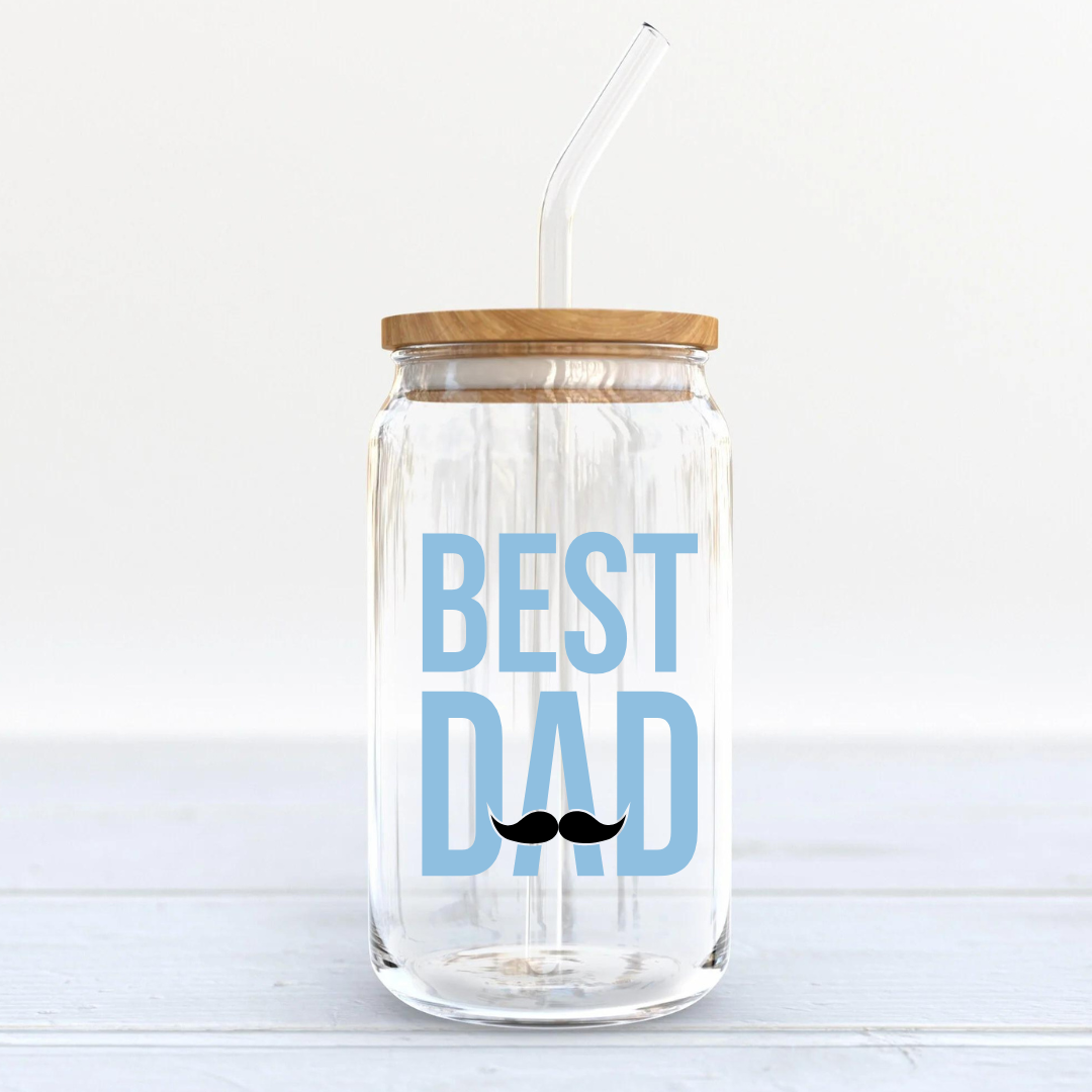 Soda Glass Can "Best Dad" - TinyPrints