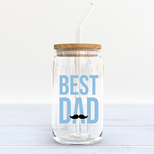 Soda Glass Can "Best Dad" - TinyPrints