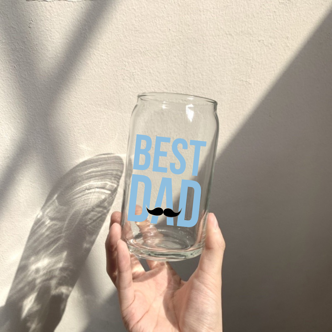 Soda Glass Can "Best Dad" - TinyPrints