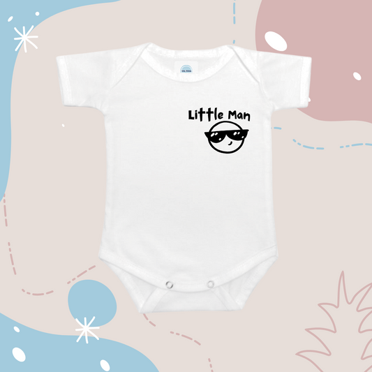 Baby Onesie Romper "Little Man" - TinyPrints