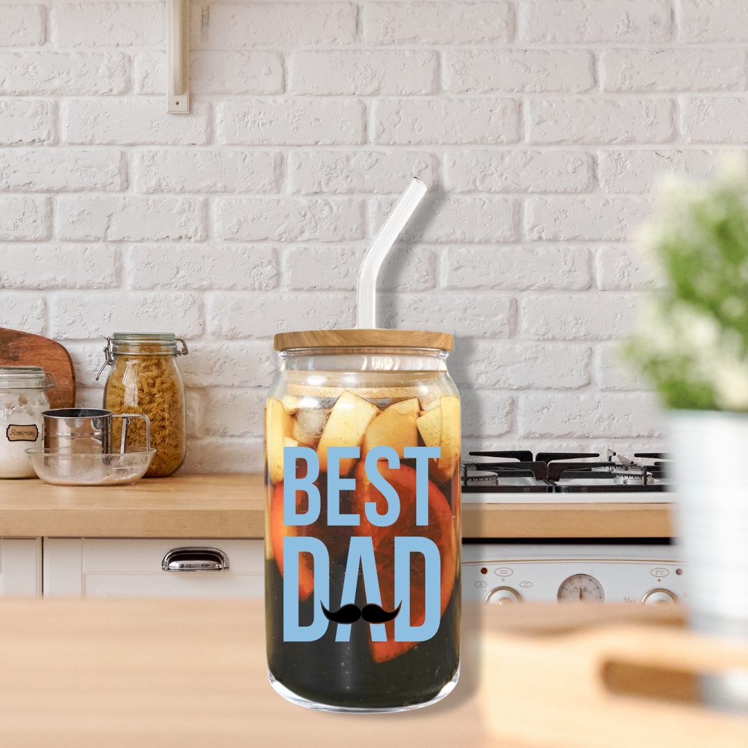 Soda Glass Can "Best Dad" - TinyPrints