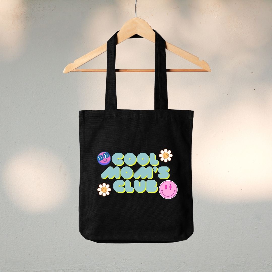 Canvas Tote Bag "Cool Moms Club" - TinyPrints