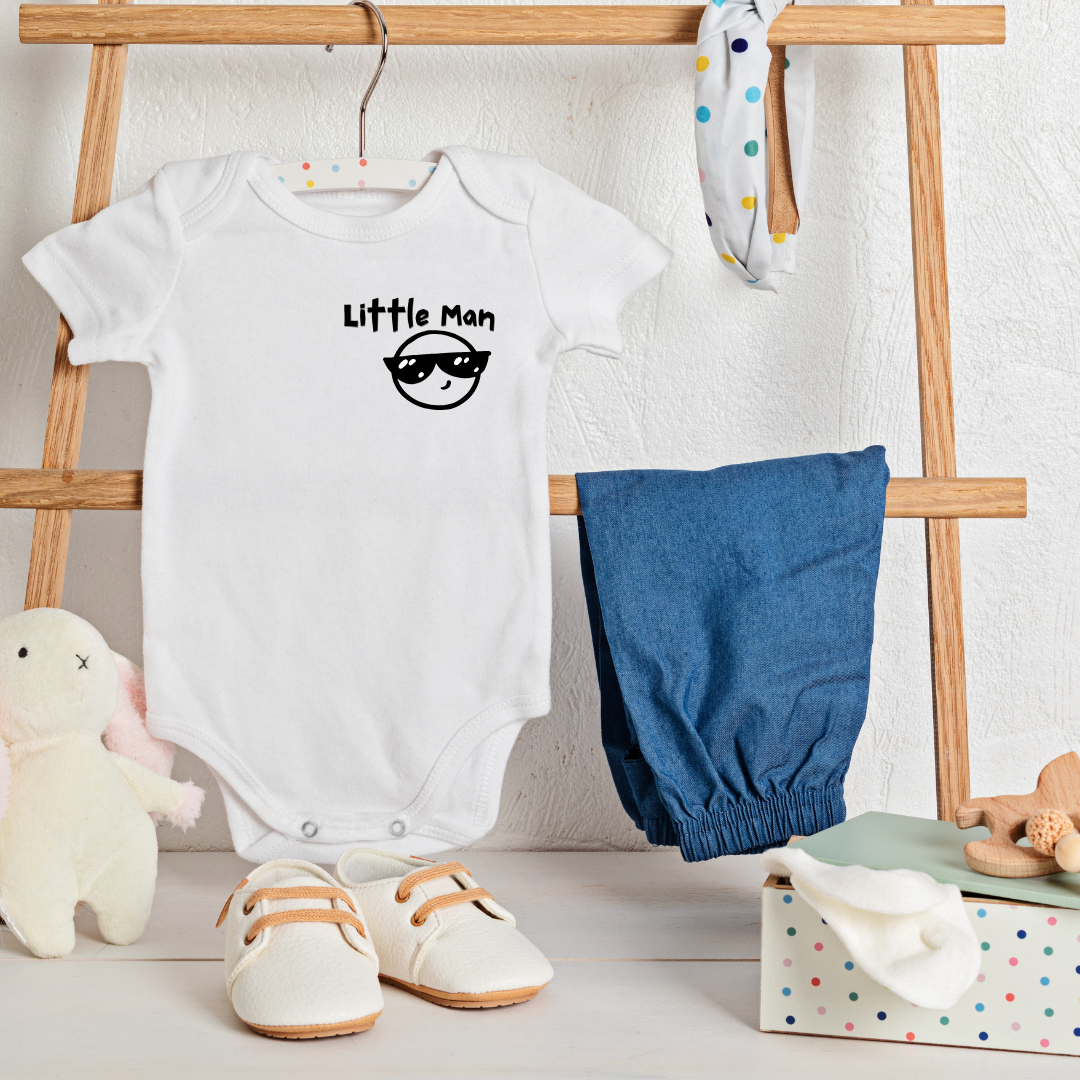 Baby Onesie Romper "Little Man" - TinyPrints