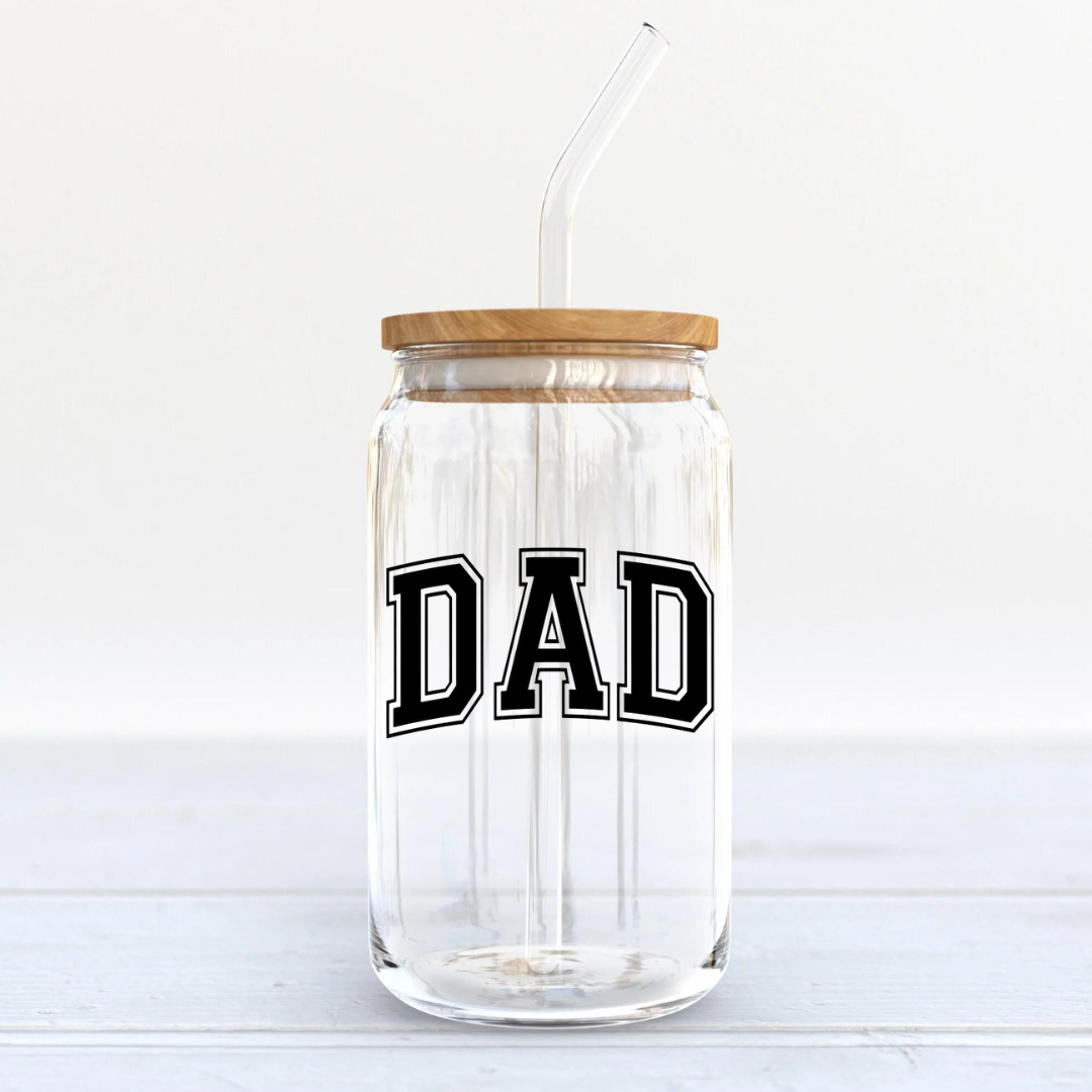 Soda Glass Can "DAD" - TinyPrints