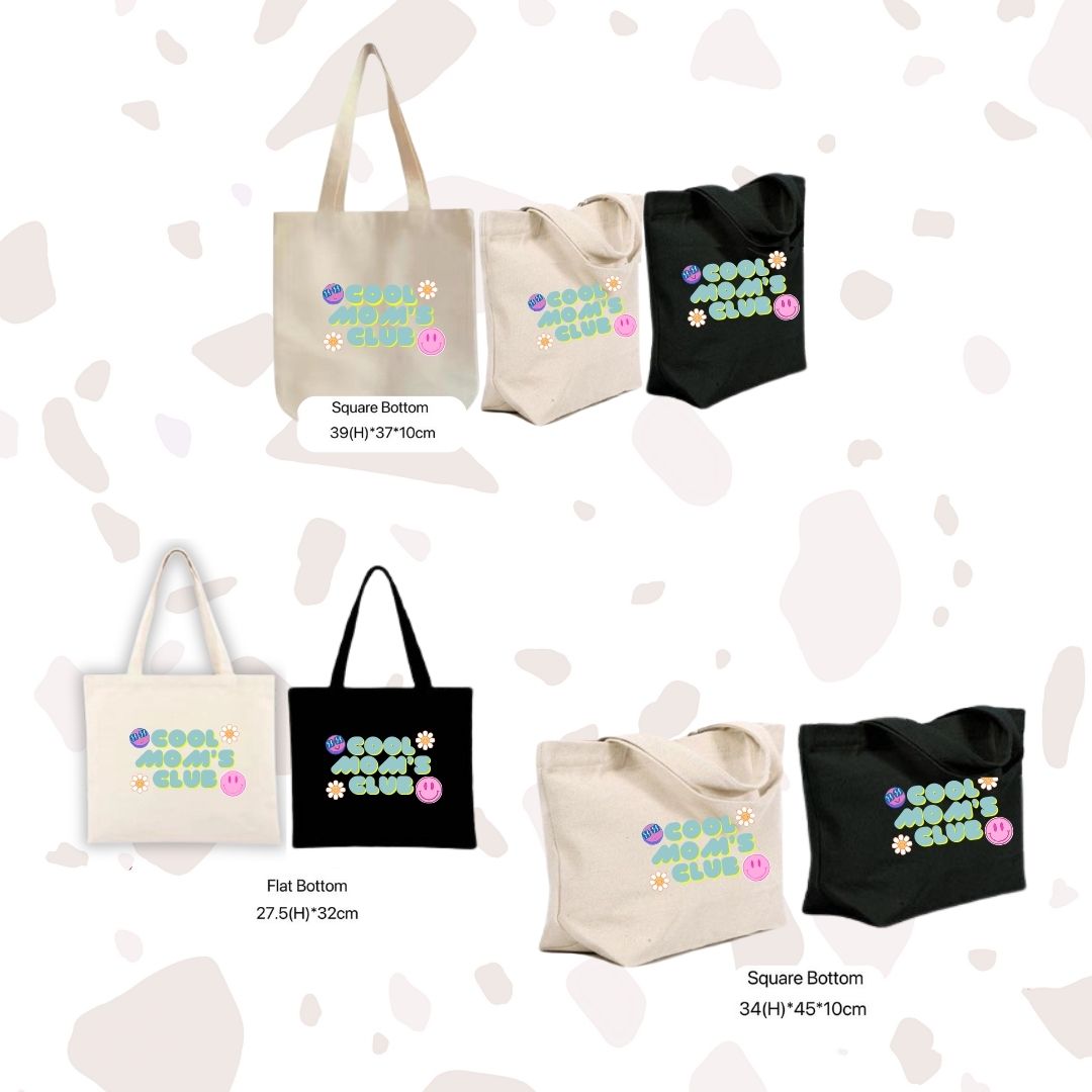 Canvas Tote Bag "Cool Moms Club" - TinyPrints