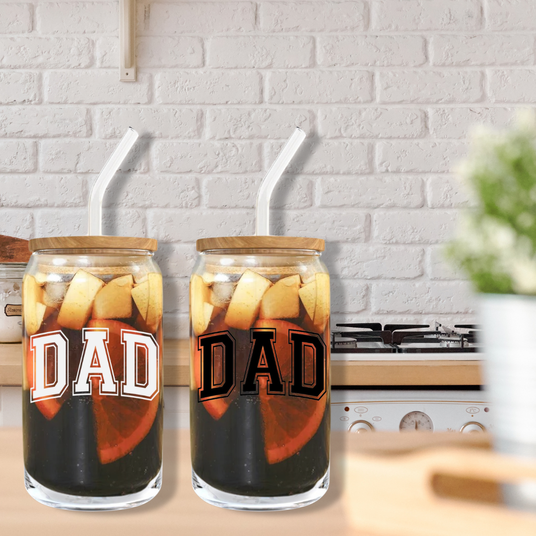 Soda Glass Can "DAD" - TinyPrints