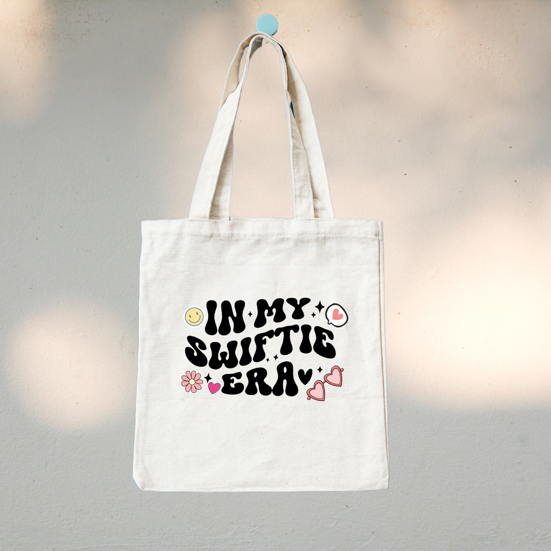 Canvas Tote Bag "In My Swiftie Era" Taylor Swift - TinyPrints