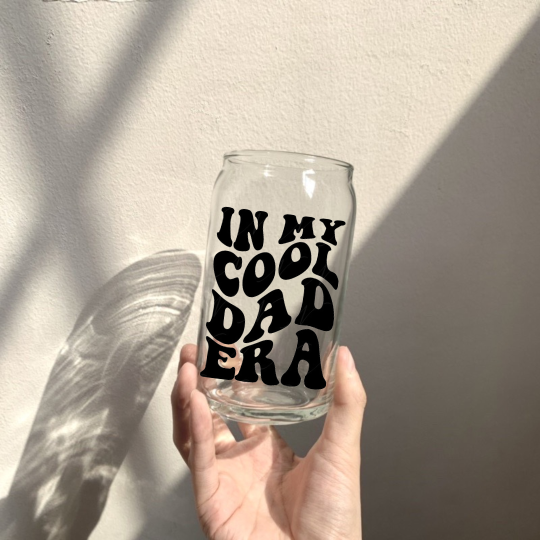 Soda Glass Can "In My Cool Dad Era" - TinyPrints