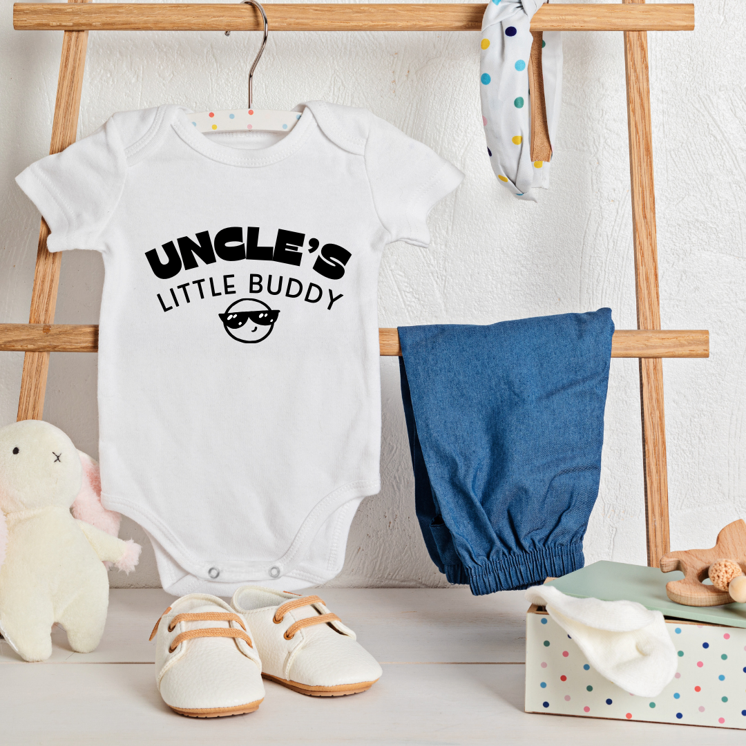 Baby Onesie Romper "Uncle's Little Buddy" - TinyPrints