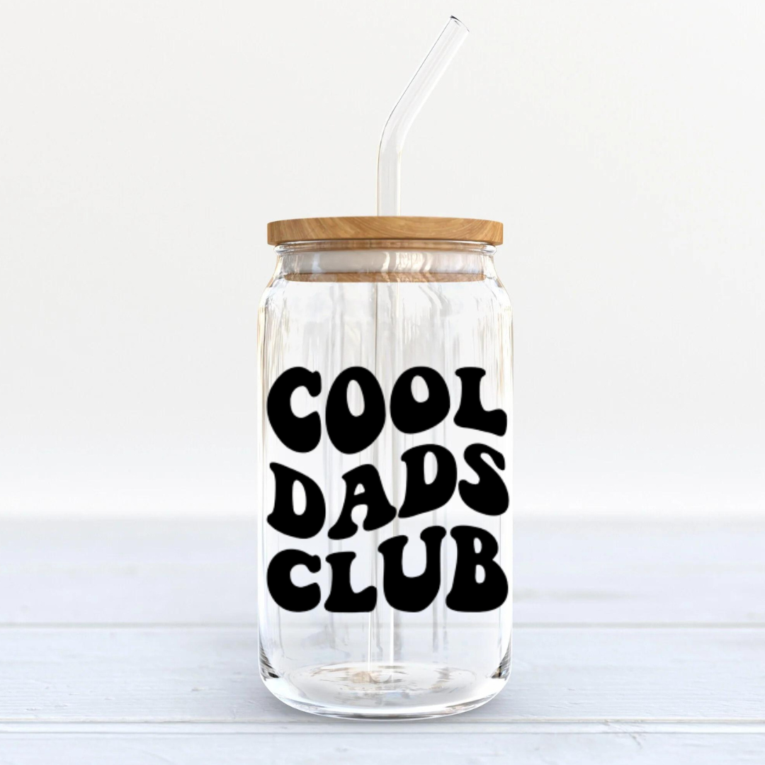 Soda Glass Can "Cool Dads Club" - TinyPrints