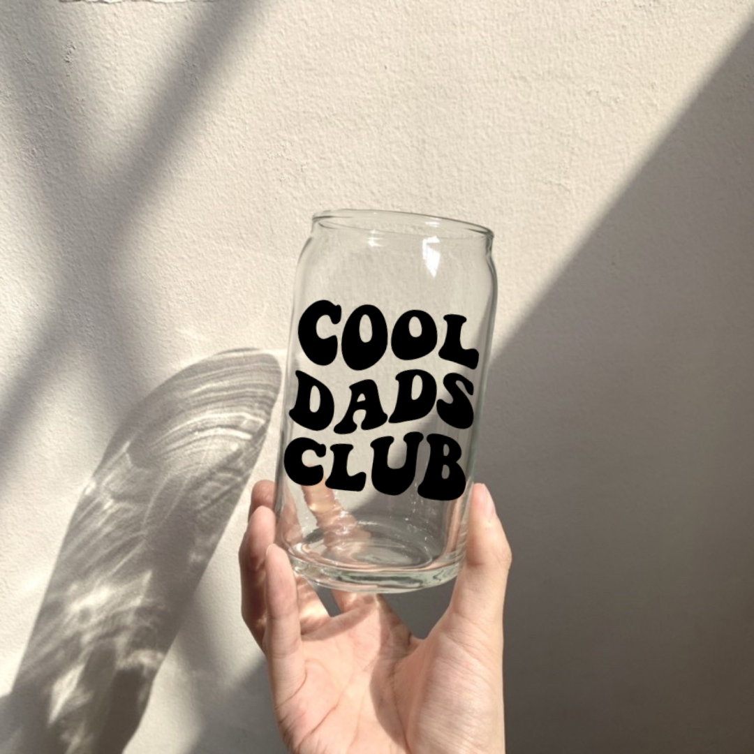 Soda Glass Can "Cool Dads Club" - TinyPrints