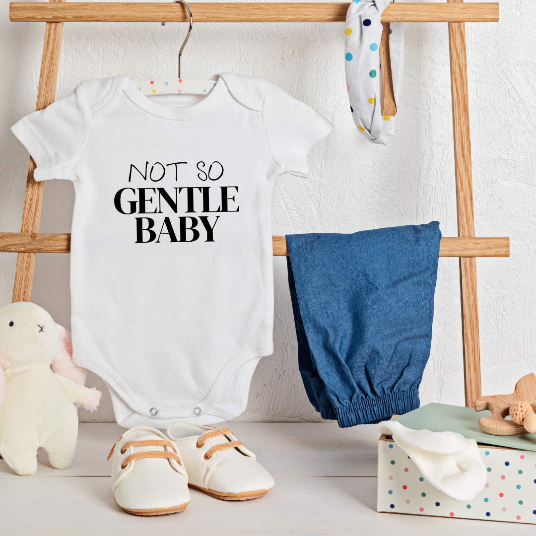 Baby Onesie Romper "Not So Gentle Baby" - TinyPrints