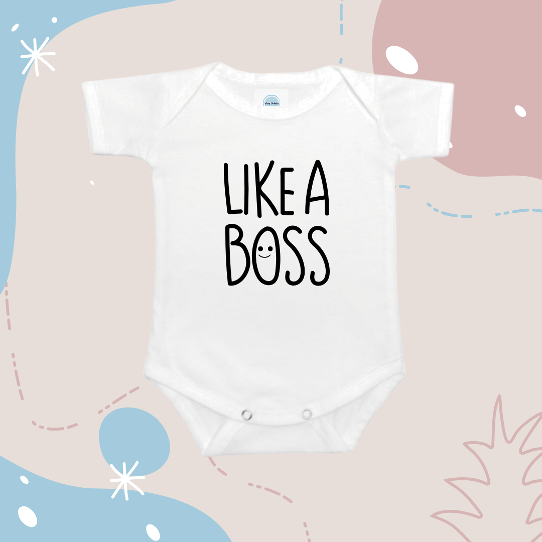 Baby Onesie Romper "Like a Boss" - TinyPrints