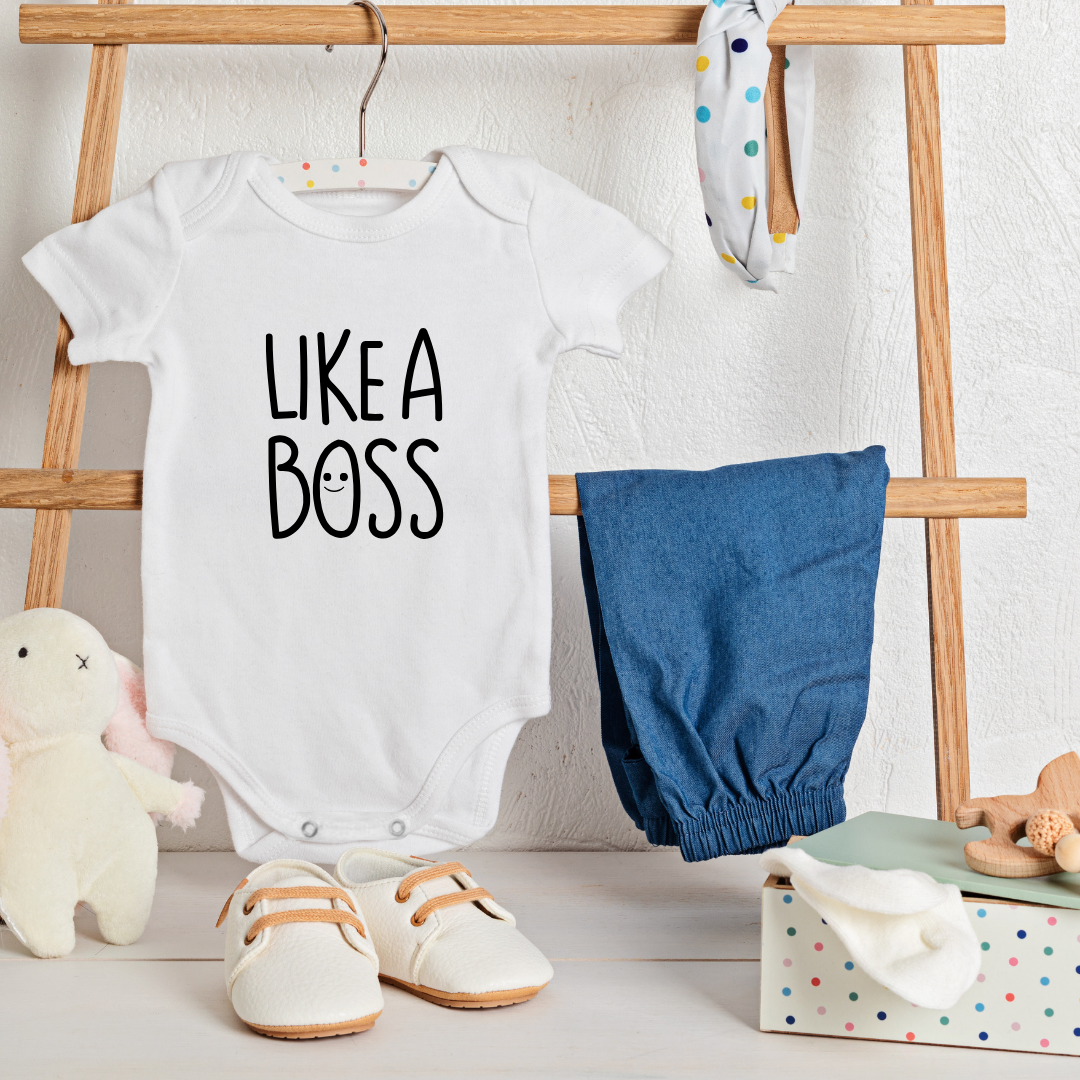 Baby Onesie Romper "Like a Boss" - TinyPrints