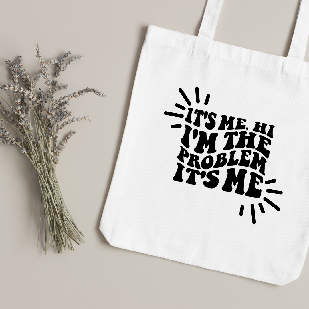 Canvas Tote Bag "It's Me, I'm the Problem" Taylor Swift - TinyPrints