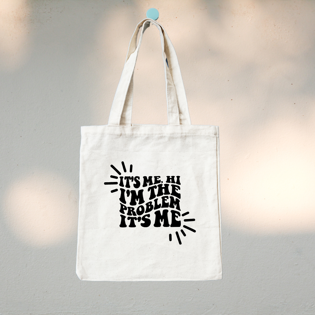 Canvas Tote Bag "It's Me, I'm the Problem" Taylor Swift - TinyPrints