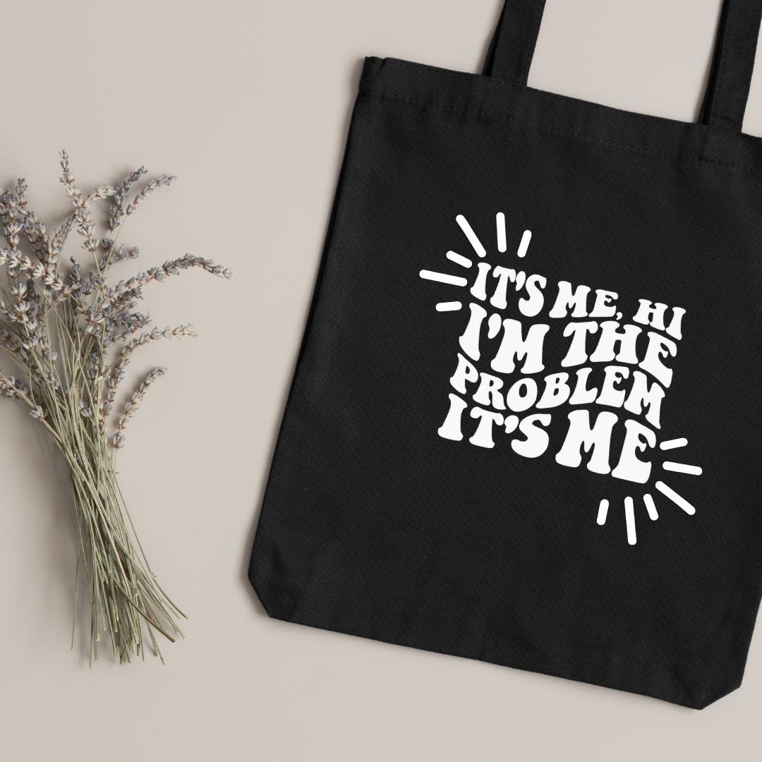 Canvas Tote Bag "It's Me, I'm the Problem" Taylor Swift - TinyPrints