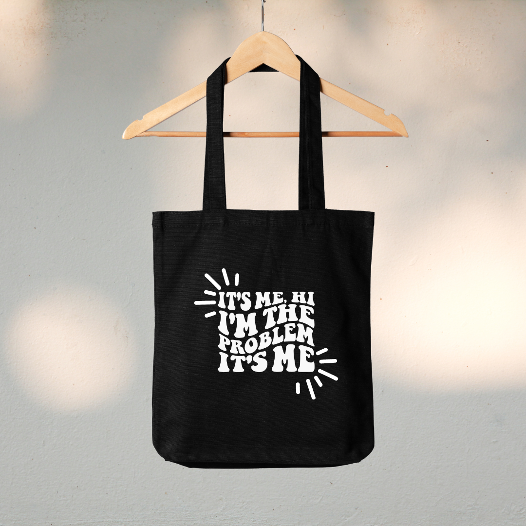 Canvas Tote Bag "It's Me, I'm the Problem" Taylor Swift - TinyPrints