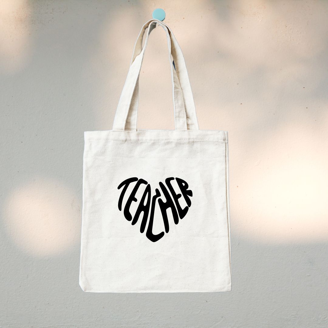 Teacher's Day Collection Canvas Tote Bag - TinyPrints