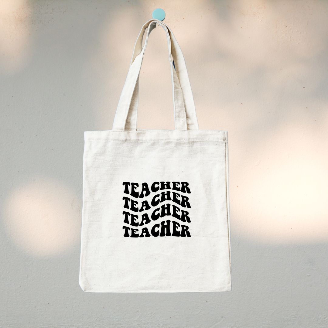 Teacher's Day Collection Canvas Tote Bag - TinyPrints