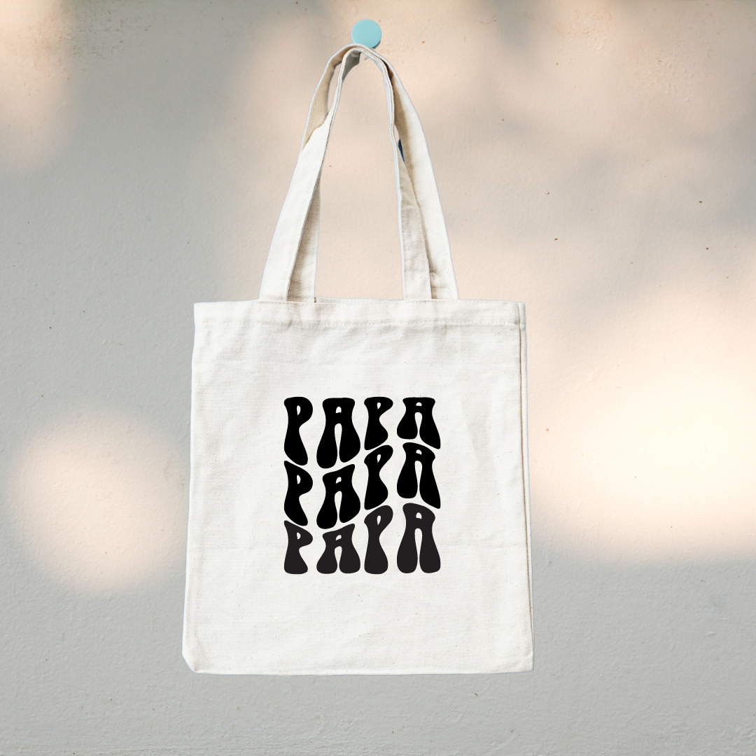 Canvas Tote Bag "Papa" - TinyPrints