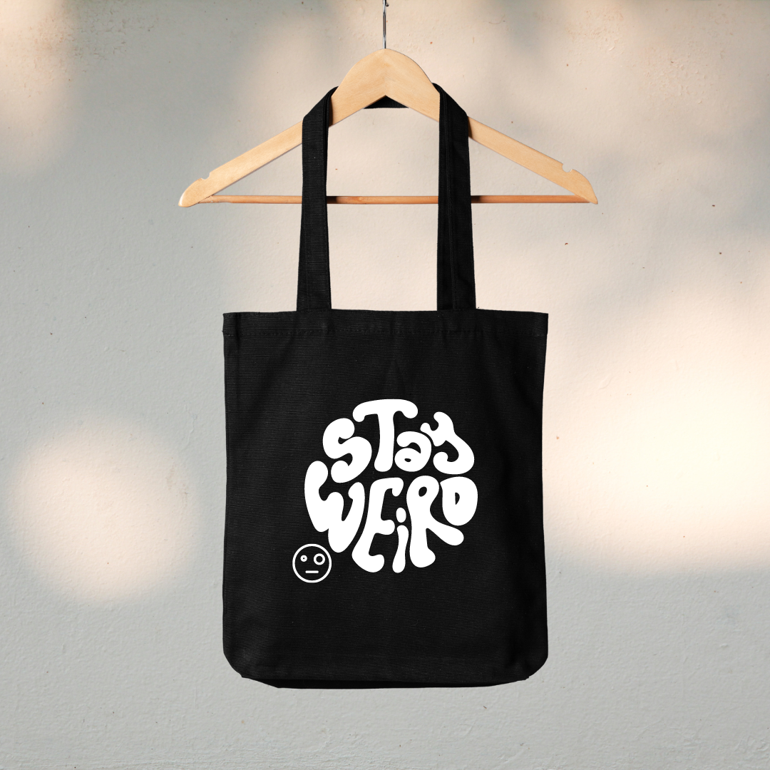 Canvas Tote Bag "STAY WEIRD" - TinyPrints