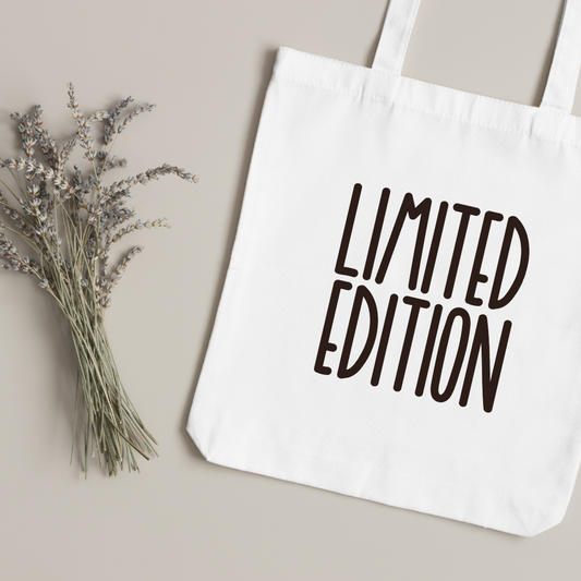 Canvas Tote Bag "LIMITED EDITION" - TinyPrints