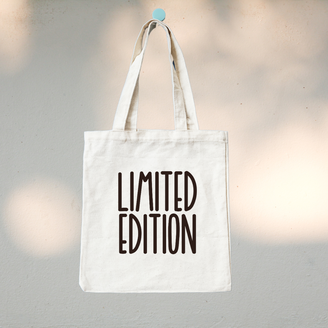 Canvas Tote Bag "LIMITED EDITION" - TinyPrints