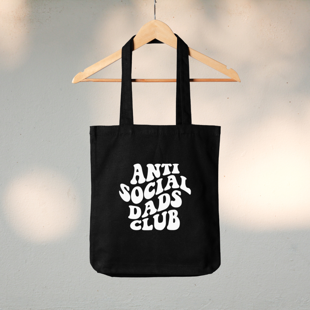 Canvas Tote Bag "Anti Social Dads Club" - TinyPrints