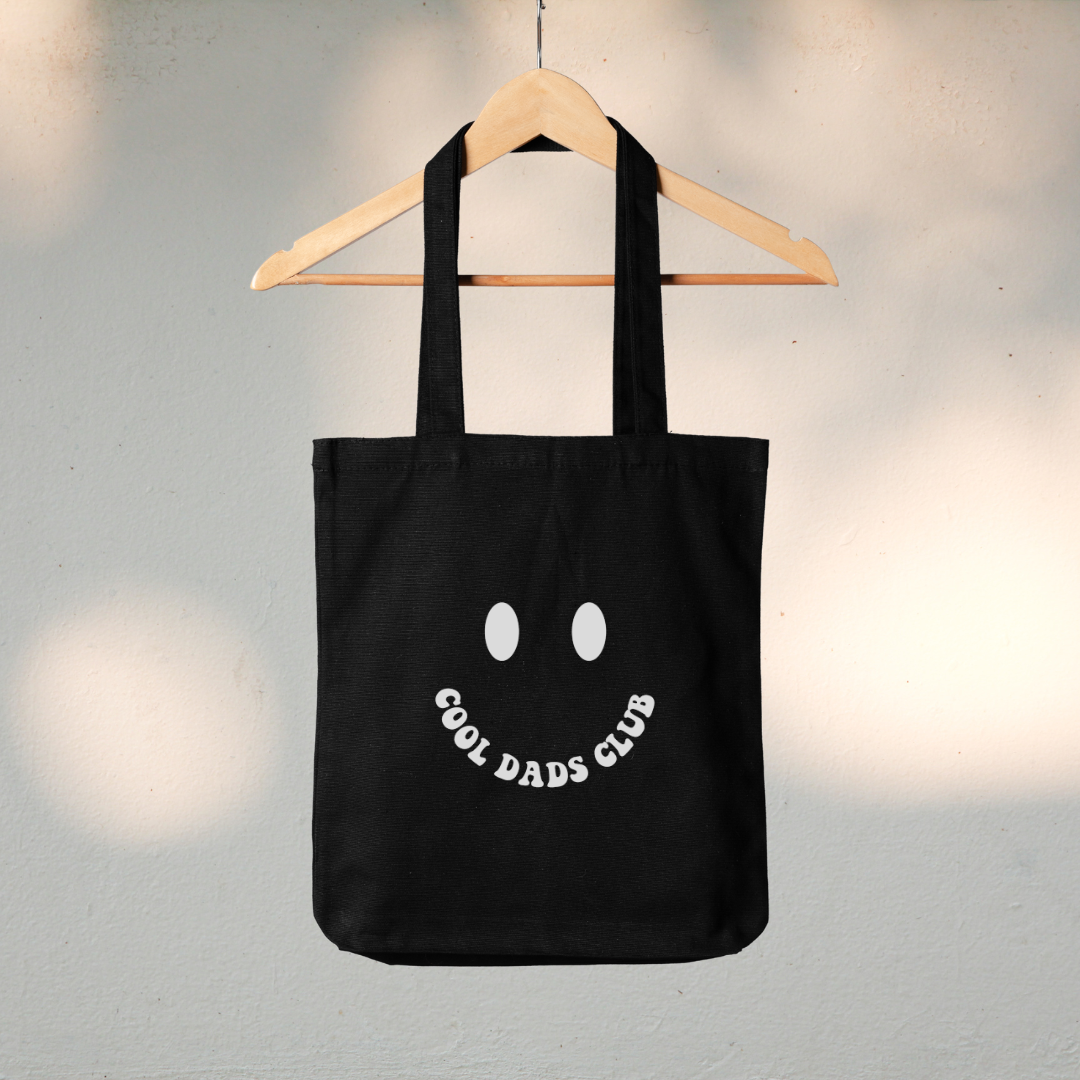 Canvas Tote Bag "Smiley Cool Dads Club" - TinyPrints