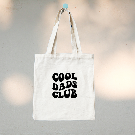 Canvas Tote Bag "Cool Dads Club" - TinyPrints