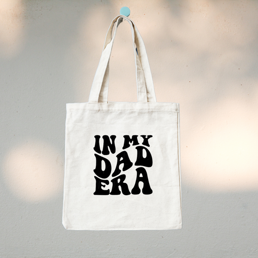 Canvas Tote Bag "In My Dad Era" - TinyPrints