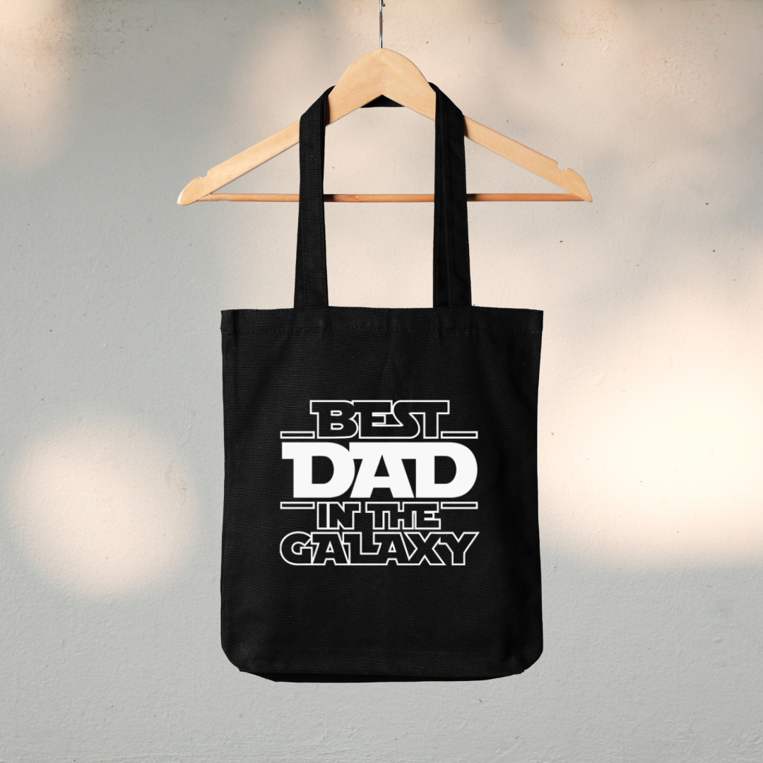 Canvas Tote Bag "Best Dad In The Galaxy" - TinyPrints