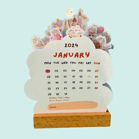 Mini Desk Calendar "Unicorn" - TinyPrints