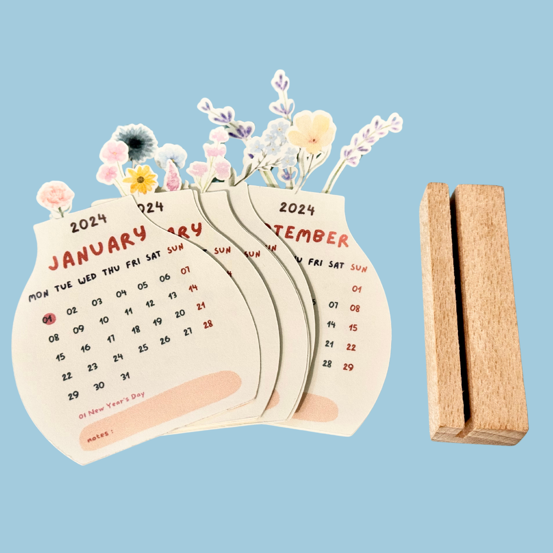 Mini Desk Calendar  "Spring" - TinyPrints