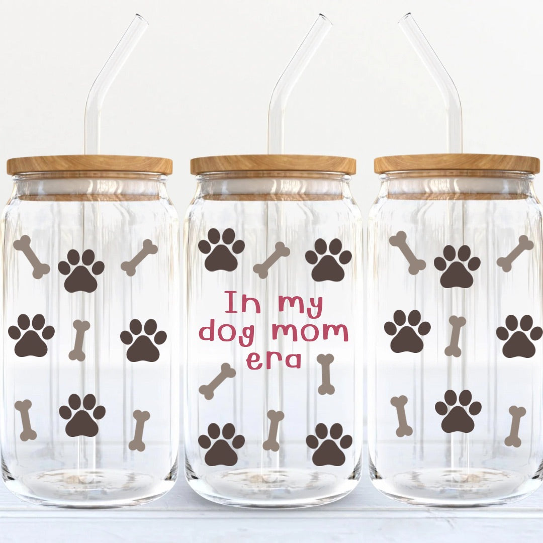 Soda Glass Can "In My Dog Mom Era" Wrap - TinyPrints