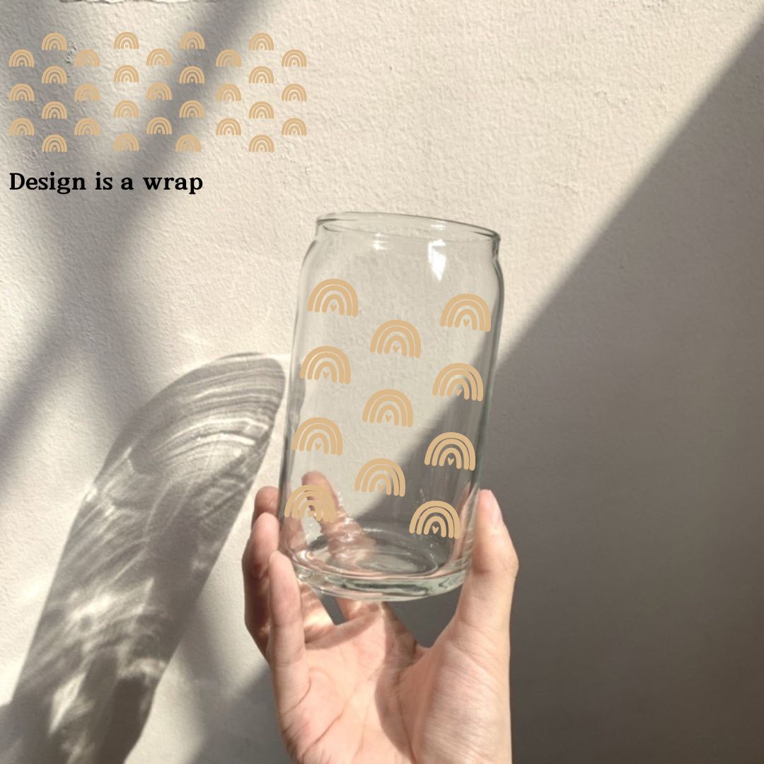 Soda Glass Can "Rainbow" Wrap - TinyPrints