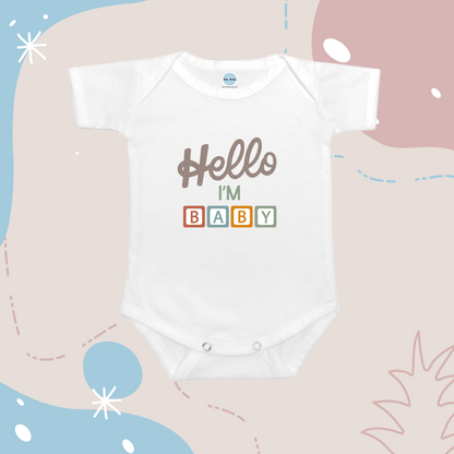 Baby Onesie Romper "Hello" Pregnancy Announcement Set - TinyPrints