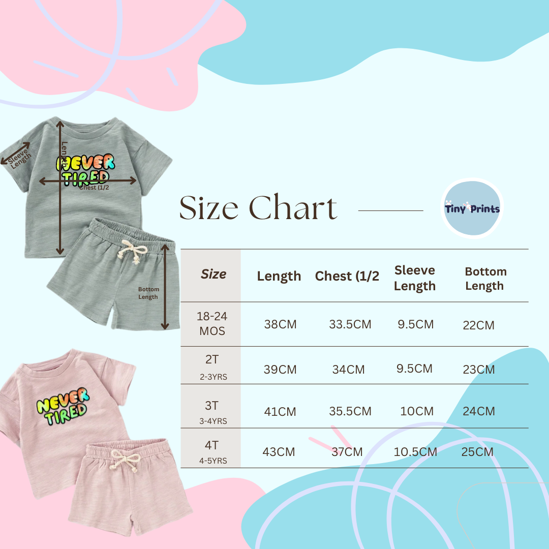 NEVER TIRED | Kids & Toddler Clothing Play Set