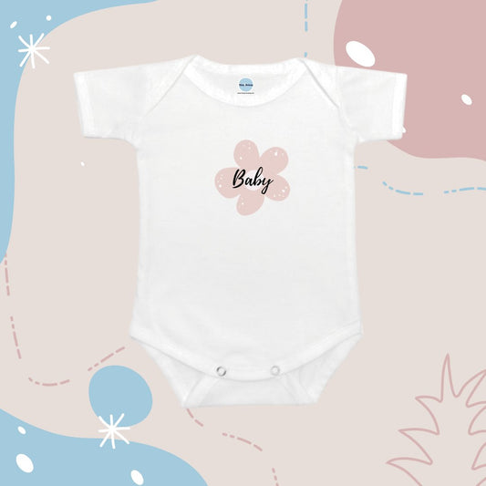 Baby Onesie Romper "Baby Flower" - TinyPrintsTinyPrints