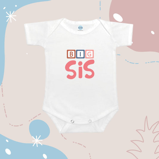 Baby Onesie Romper "Big Sis" - TinyPrintsTinyPrints