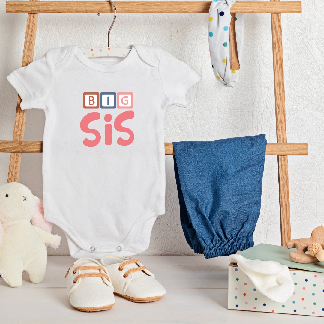 Baby Onesie Romper "Big Sis" - TinyPrintsTinyPrints